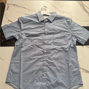 Men's Blue Patterned Shirt